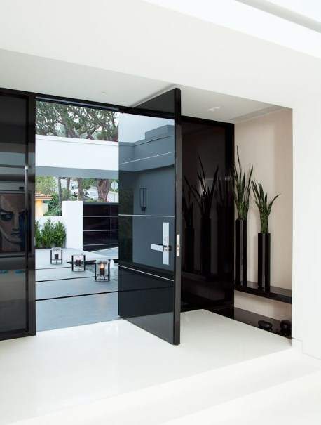foto desain pintu rumah minimalis modern 2107