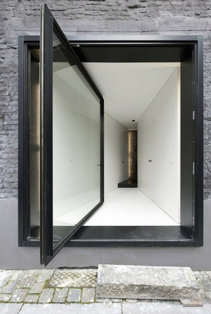 model pintu depan geser rumah minimalis modern